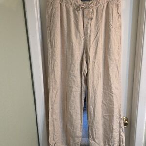 GAP Women's Linen Wide Leg Pants- Large